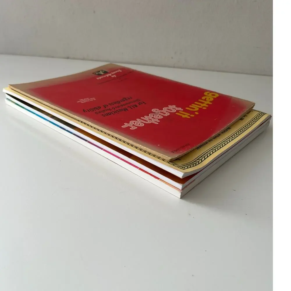 Set Of 4 Paperback Music Books VGC Musician Sheet Music Popular Songs Piano